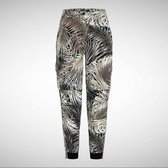 Cambio Textile Pants Jules Jungle Leaves 2 - Picture 2 of 10